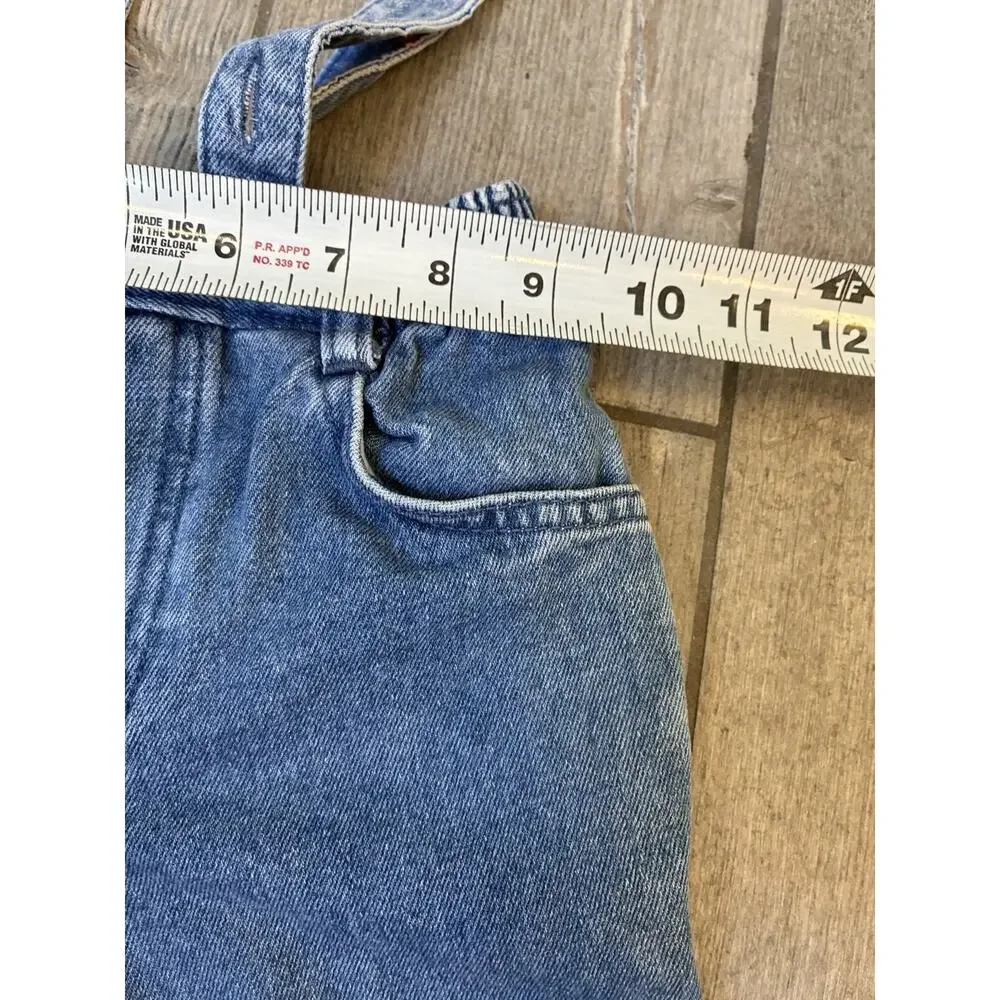 Vintage 90s Baby Mickey & Co Disney Denim Overalls Character Cuff 12M